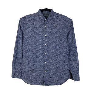 Bonobos Button Up Shirt Slim Fit Blue Abstract Floral Size Medium